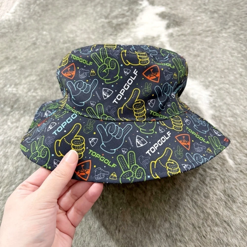 Kids Colorful Reversible Top Golf Bucket Hat OSFM